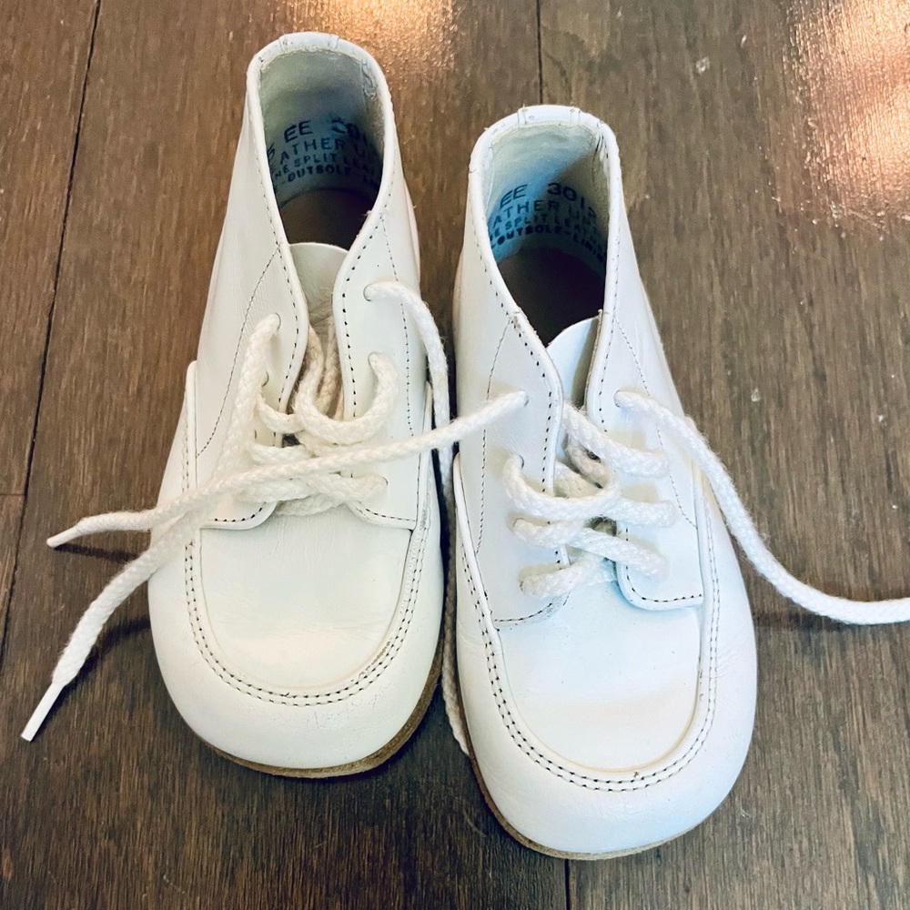 Vintage Carpenter “Self Starters” Leather Baby Shoe